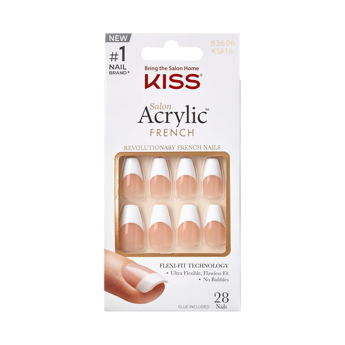 KISS front packaging showing set contents and French design for quick salon results