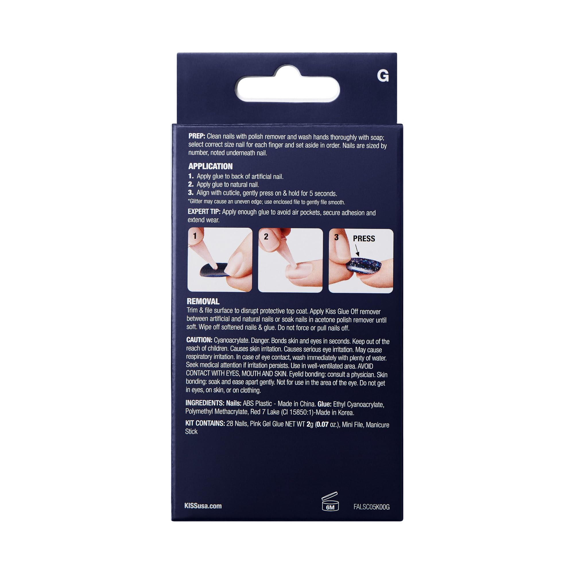 KISS reusable nails stored after removal demonstrating cost-saving reuse benefit