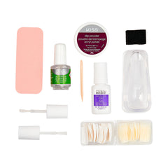 KISS brush-on gel and activator bottles showing fast sealing benefit