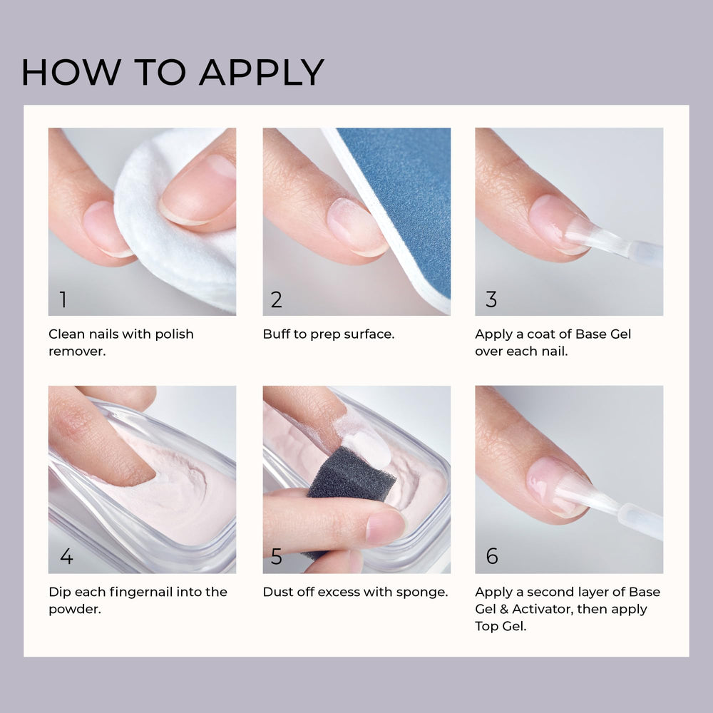 KISS application on hand mid-process demonstrating simple at-home use