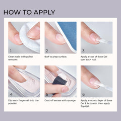 KISS application on hand mid-process demonstrating simple at-home use