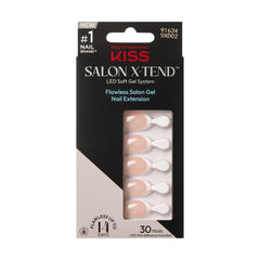 KISS front packaging showing complete X-tend kit for easy at-home gel nails