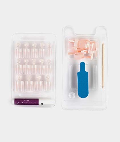 KISS side profile showing natural curve of acrylic nails for comfortable wear