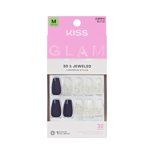 KISS front packaging showing Starry Serenade coffin nails and kit benefit of ready-to-use set