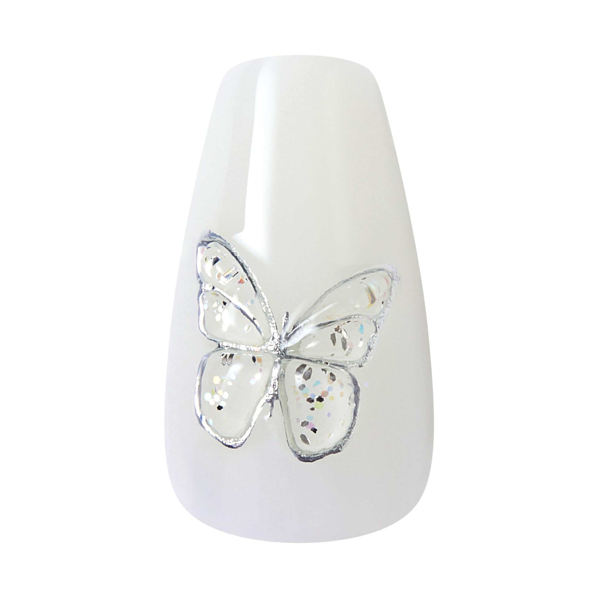 KISS 2g glue, manicure stick, and mini file included for easy application