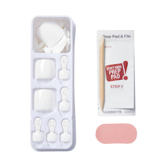KISS application step with pressing motion demonstrating simple peel-and-press use