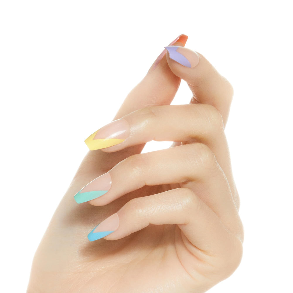 KISS nails worn on hand in lifestyle shot showing polished results quickly