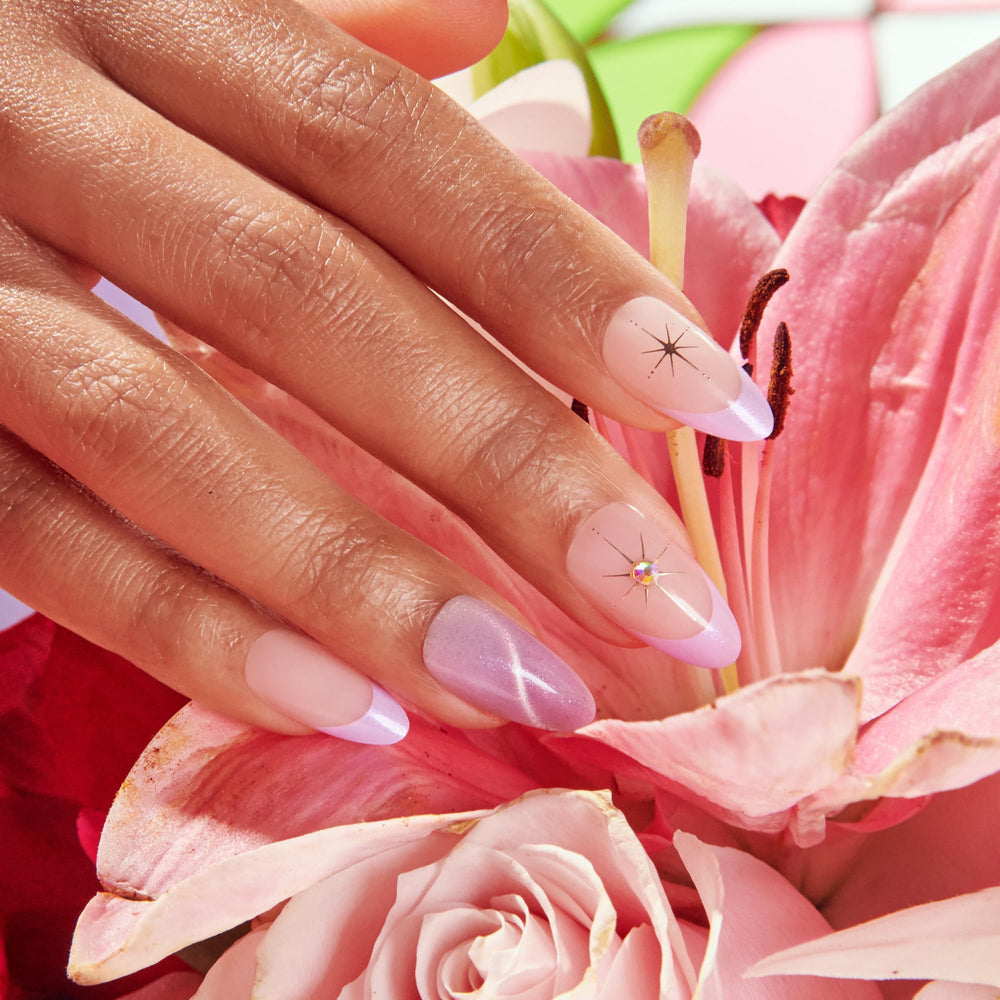 KISS complete kit contents laid out for easy at-home mani setup