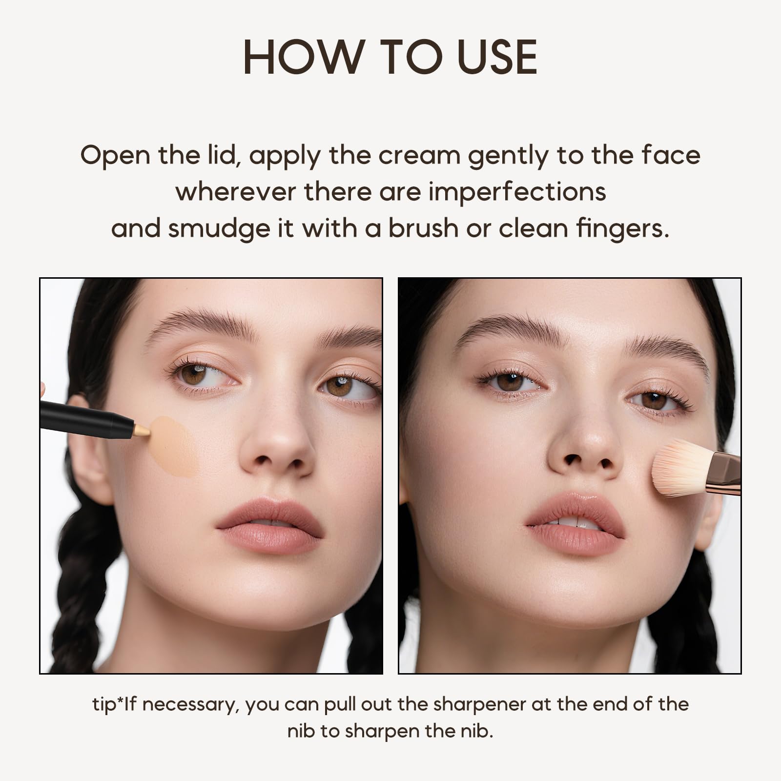 KISSIO cap and exposed tip profile showing precise nib for targeted application benefit