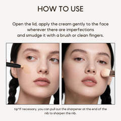 KISSIO cap and exposed tip profile showing precise nib for targeted application benefit