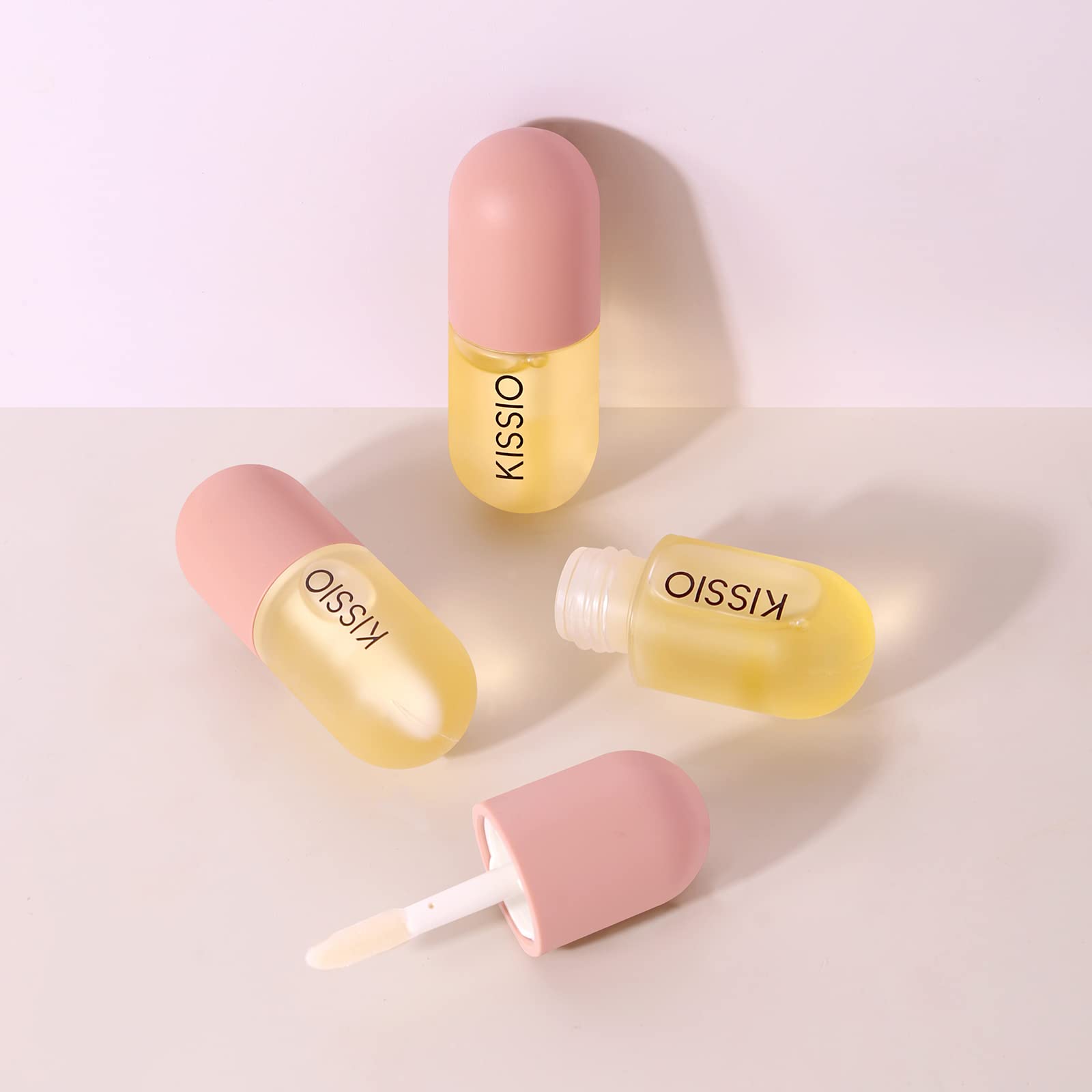 KISSIO lifestyle application on lips during daytime routine showing quick enhancement benefit