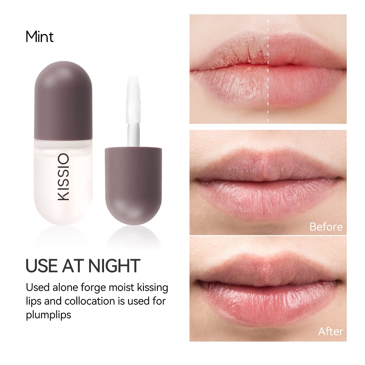 KISSIO day gloss texture swirl showing glossy finish and shine