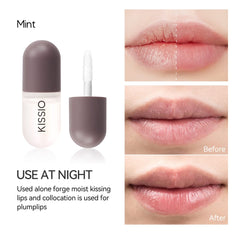 KISSIO day gloss texture swirl showing glossy finish and shine