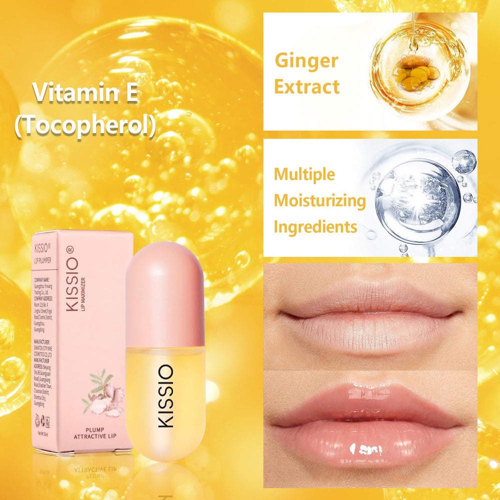 KISSIO gloss texture on fingers demonstrating hydrating, non-sticky shine benefit