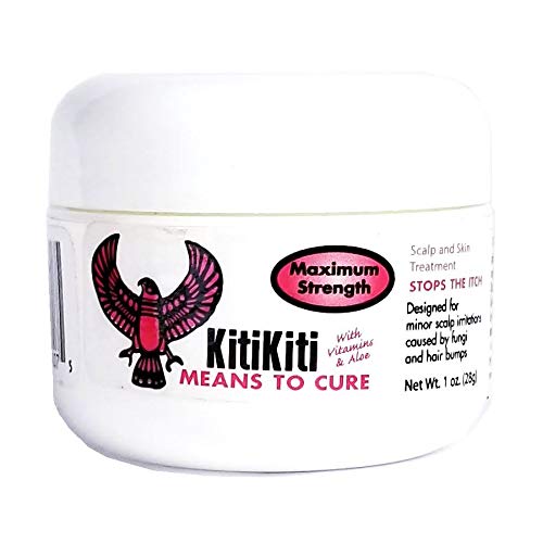 Kitikiti bottle front view showing label and compact 1 oz size for targeted relief