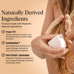 Kitsch conditioner bar in hand demonstrating easy application and mess-free use