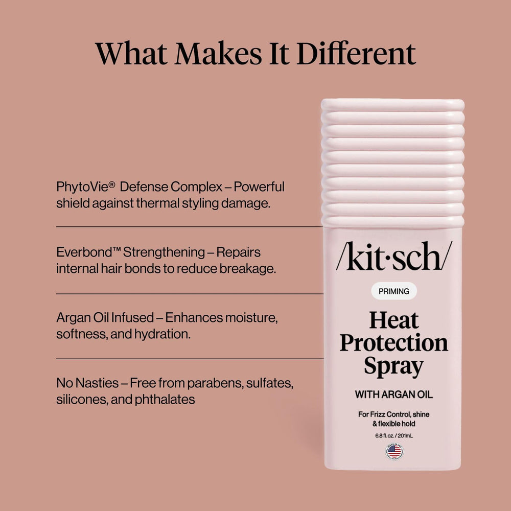 Kitsch argan oil ingredient close-up highlighting nourishment and glossy finish