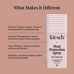 Kitsch argan oil ingredient close-up highlighting nourishment and glossy finish