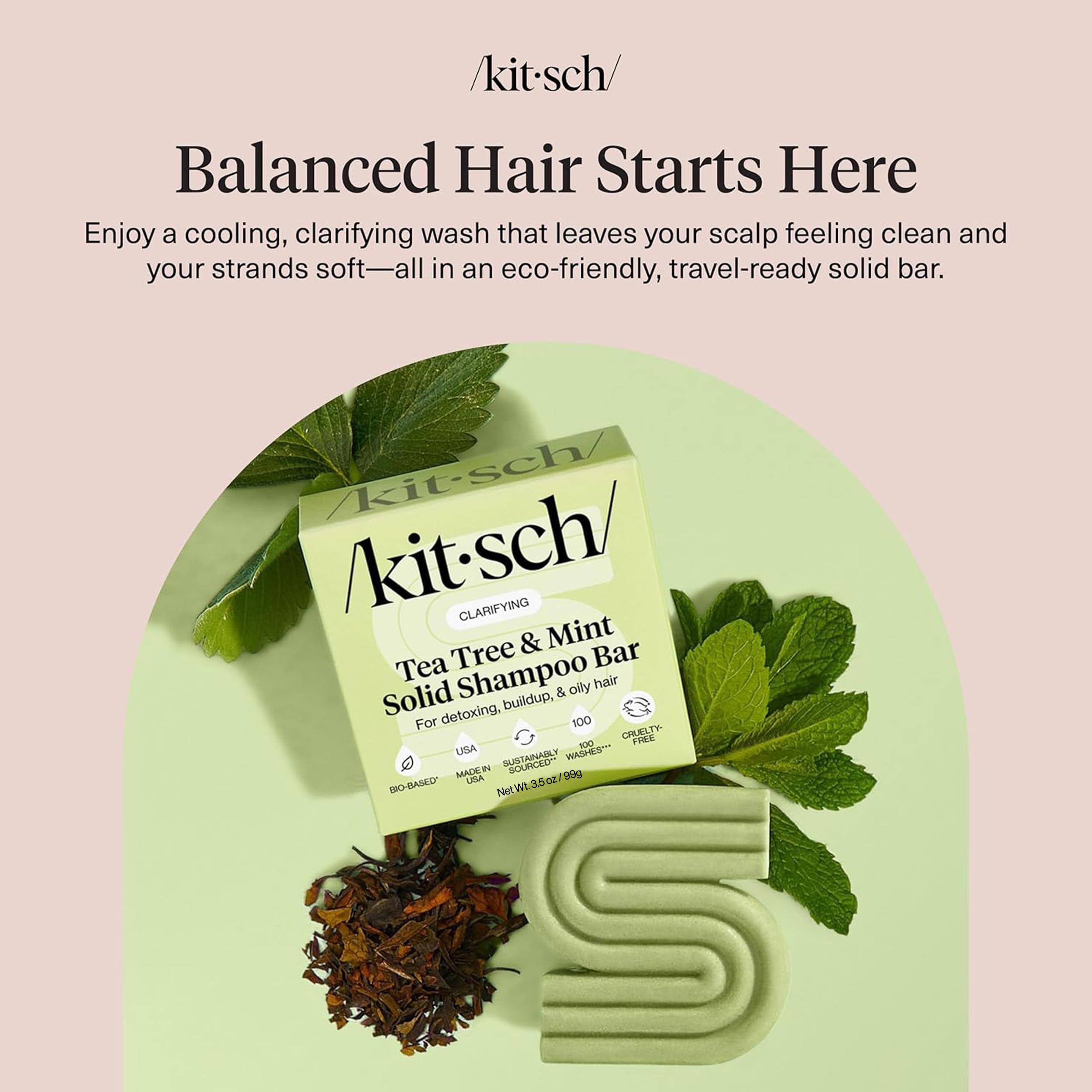 Kitsch bar creating rich lather to demonstrate effective cleansing action