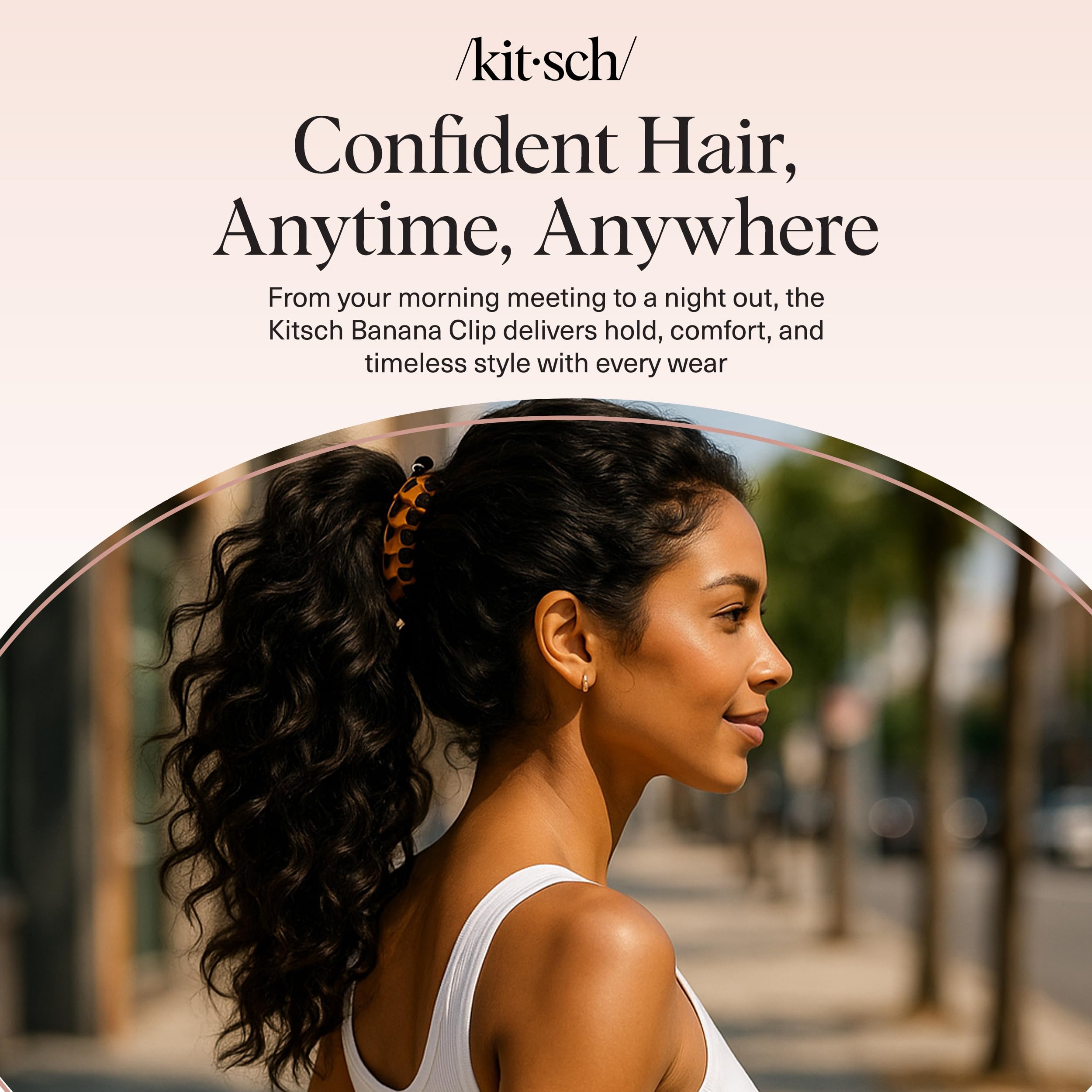 Kitsch clips tucked in a beach bag ready for on-the-go, secure hairstyles