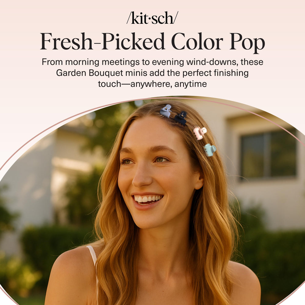 Kitsch clips styled at the beach showing lightweight, secure on-the-go hold