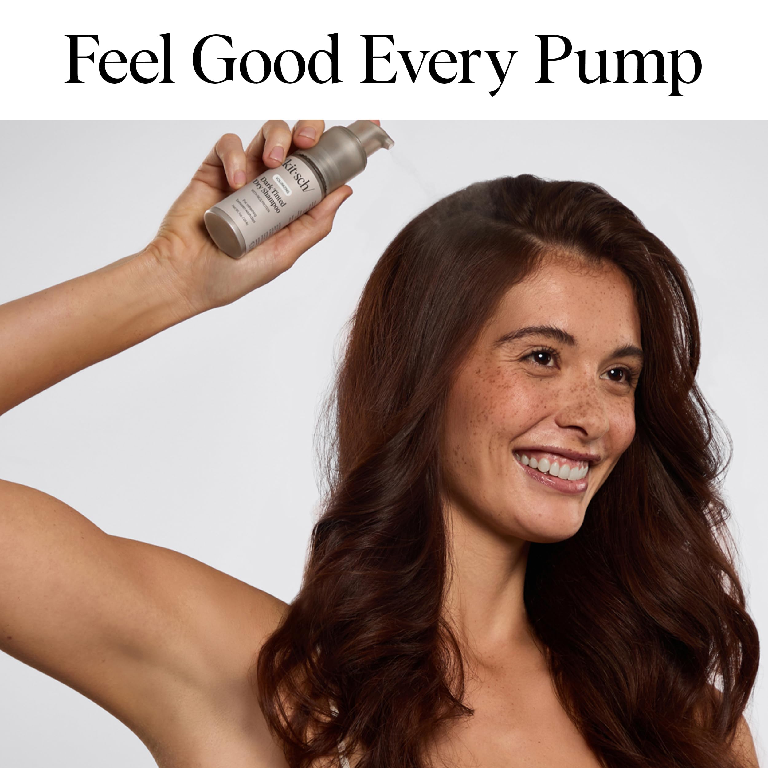 Kitsch before and after showing refreshed roots and increased volume