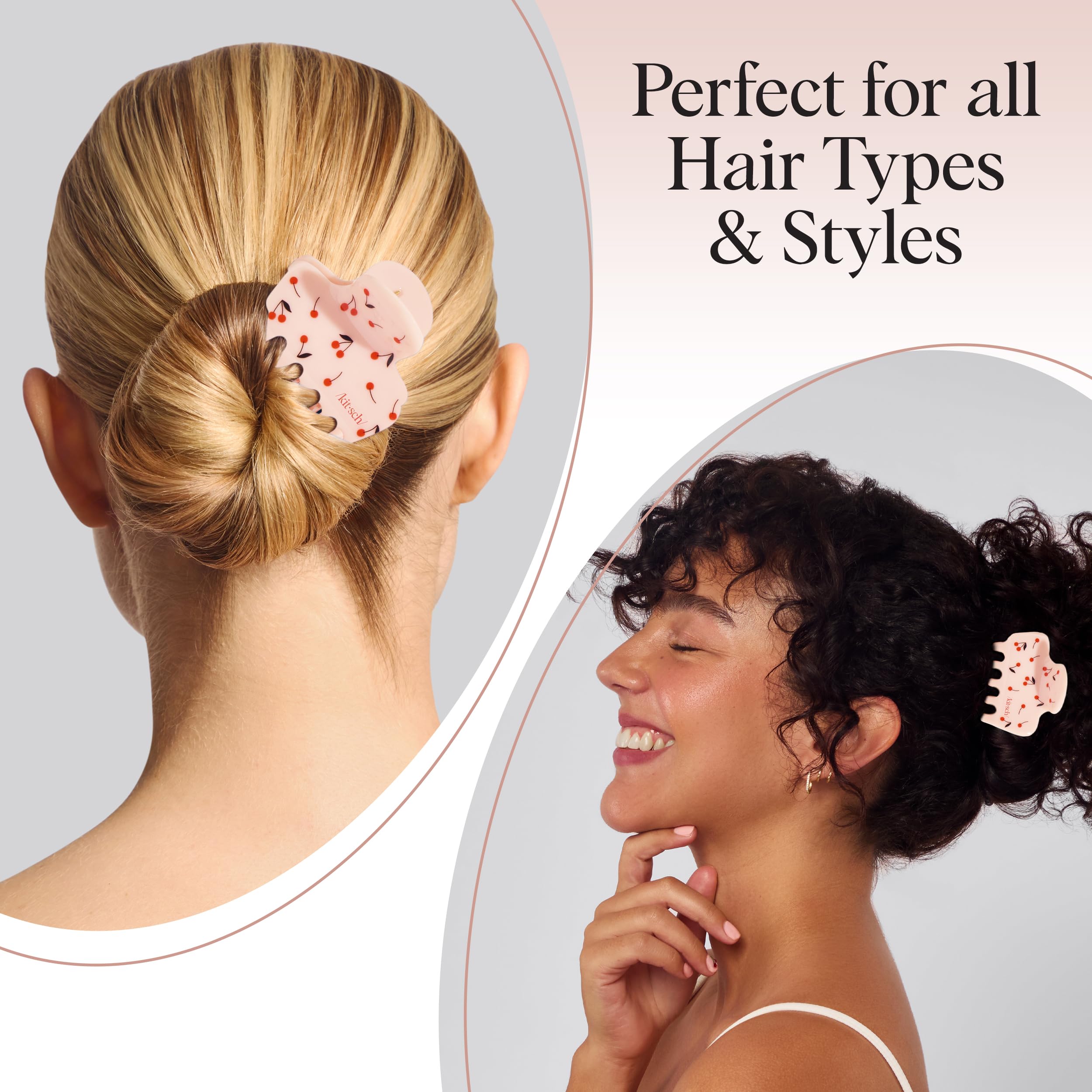 Kitsch clip styled at the beach for travel-ready hold
