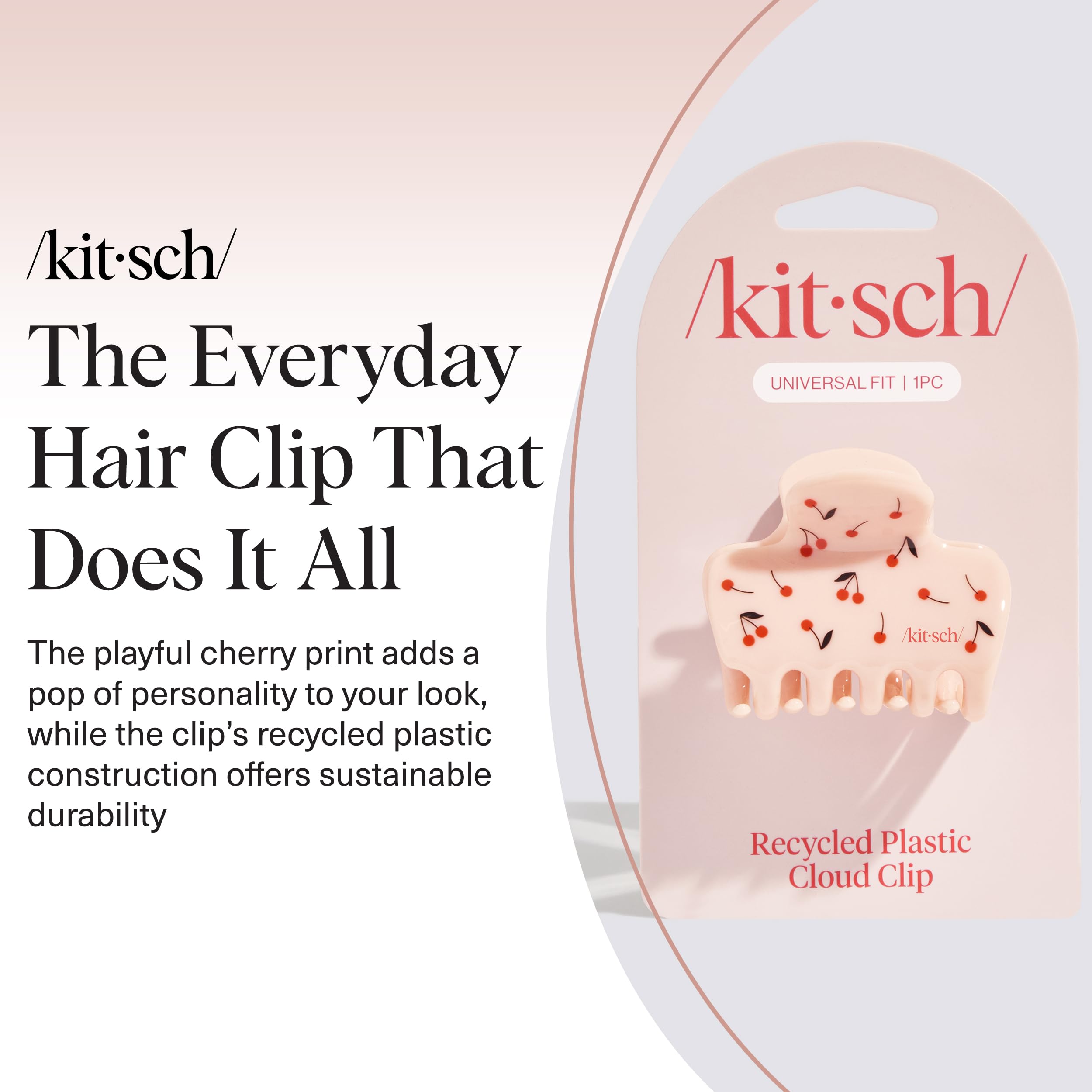 Kitsch cherry print close-up highlighting durable pattern