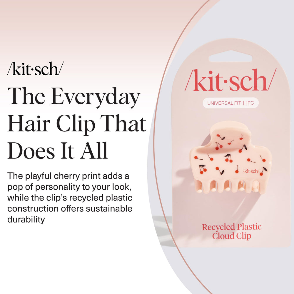 Kitsch cherry print close-up highlighting durable pattern