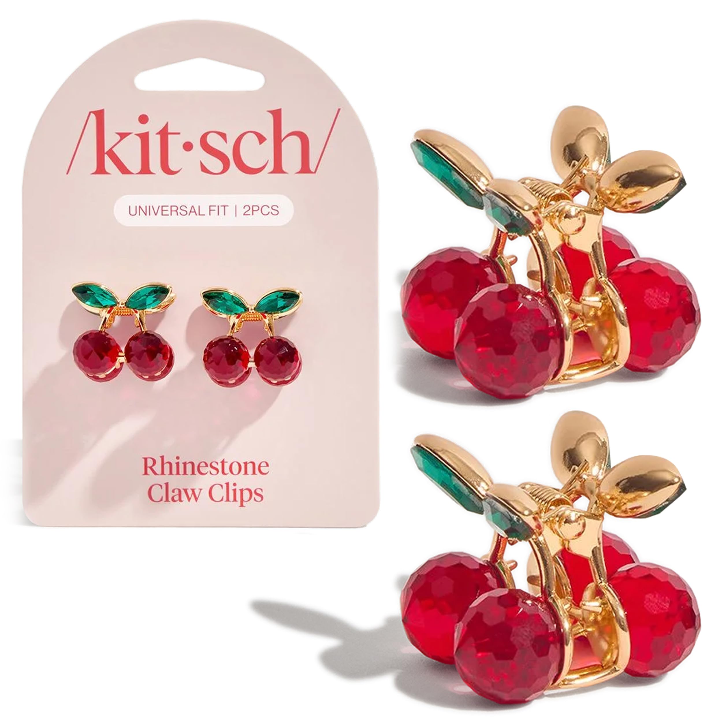 Kitsch cherry front view showing clip shape and stylish look