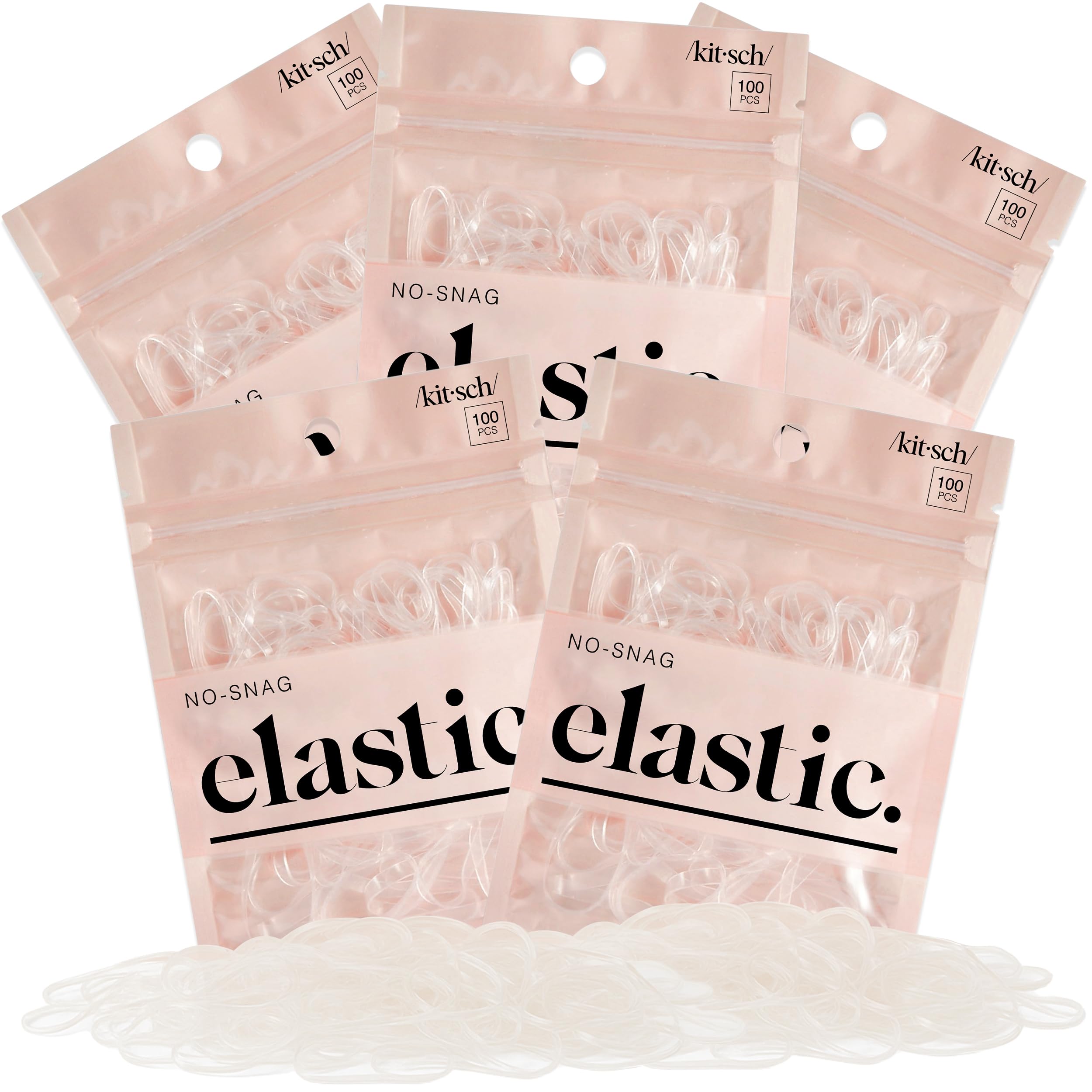 Kitsch clear pack front view showing bulk supply and convenience