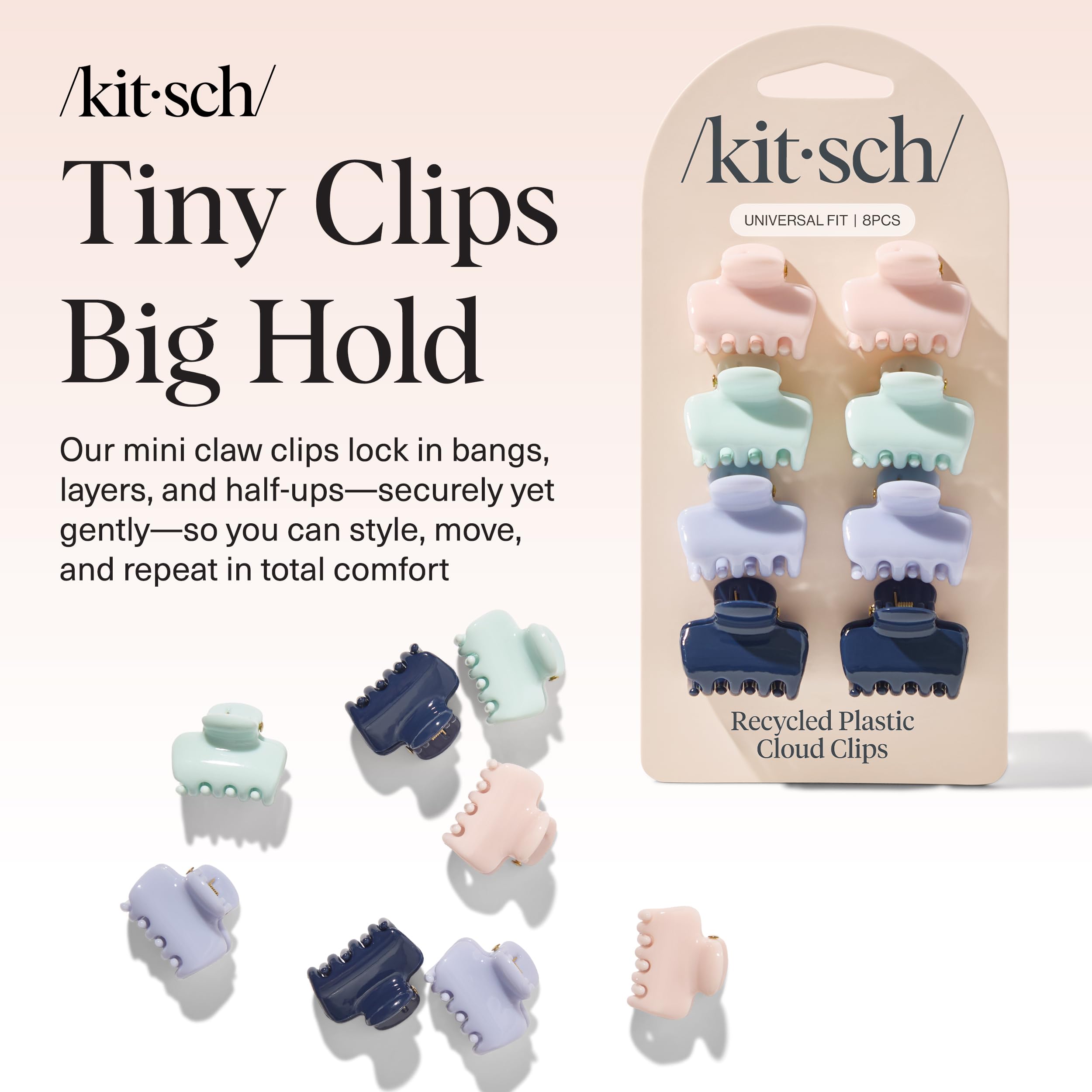 Kitsch clip hinge close-up highlighting smooth mechanism and reliable hold