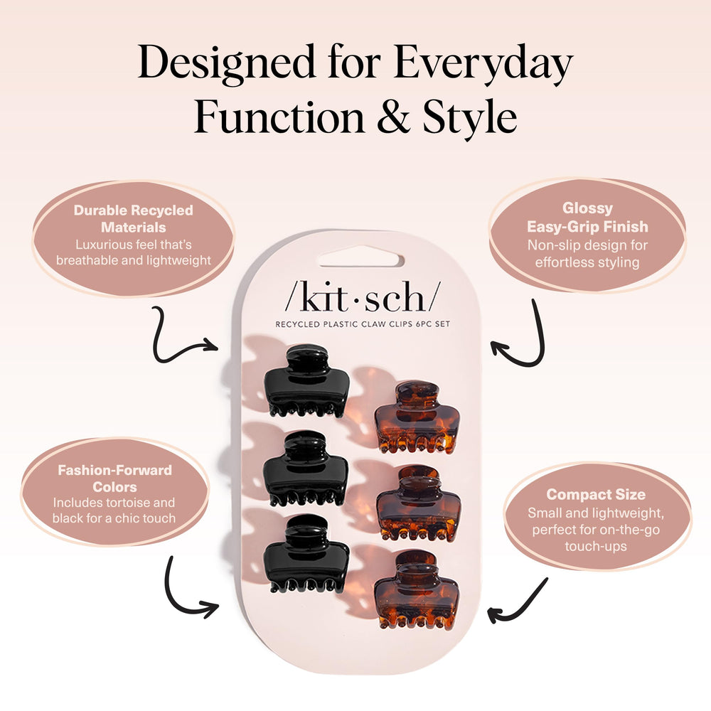 Kitsch clip holding fine hair without creasing for comfortable all-day wear