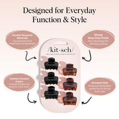 Kitsch clip holding fine hair without creasing for comfortable all-day wear
