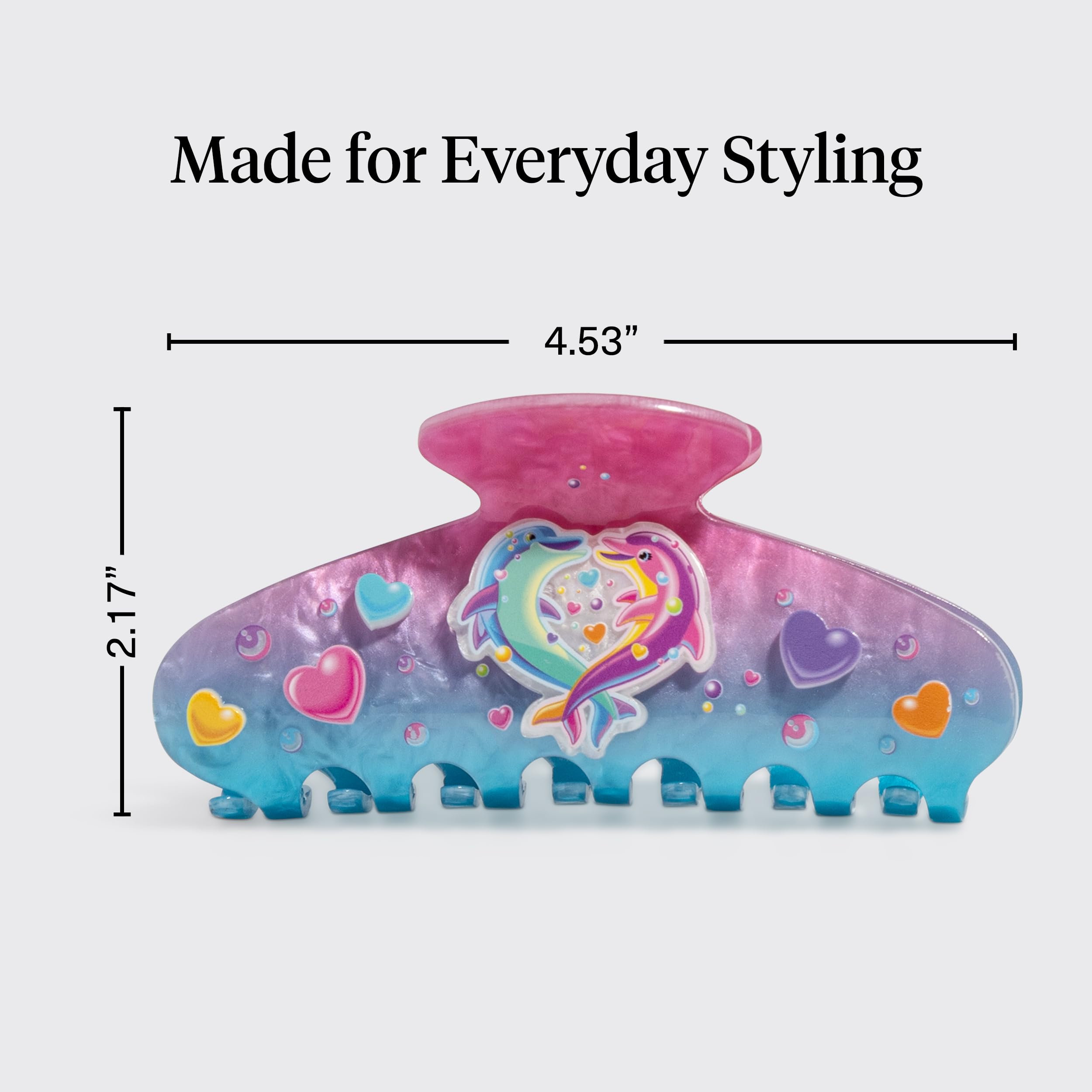Kitsch hair clip in use securing a half-up hairstyle for effortless styling