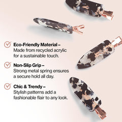 Kitsch clip holding hair back during makeup for precise application