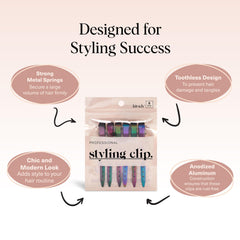Kitsch clips securing hair during blowout showing efficient sectioning