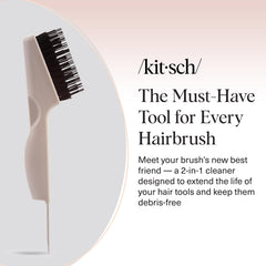Kitsch closeup of stainless-steel pick for precise hair removal and durable performance