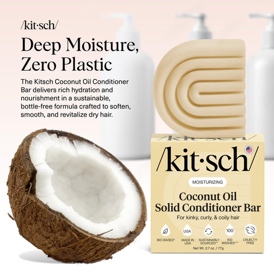 Kitsch close-up texture of conditioner bar highlighting moisturizing richness