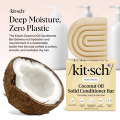 Kitsch close-up texture of conditioner bar highlighting moisturizing richness