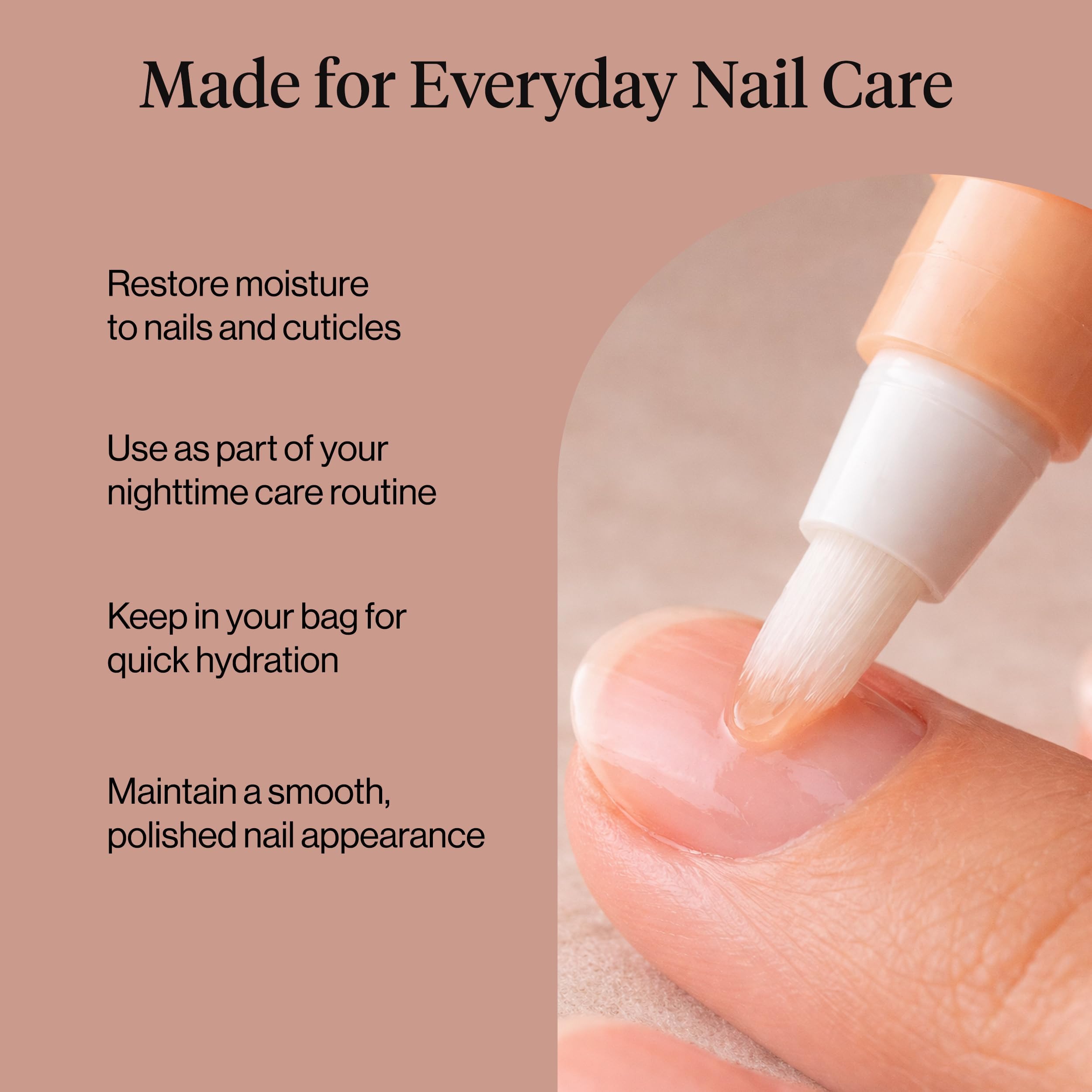 Kitsch pen tucked in a handbag illustrating on-the-go nail care convenience