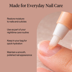Kitsch pen tucked in a handbag illustrating on-the-go nail care convenience