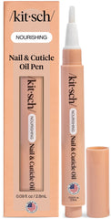 Kitsch front packaging of cuticle oil pen showing compact travel-ready design