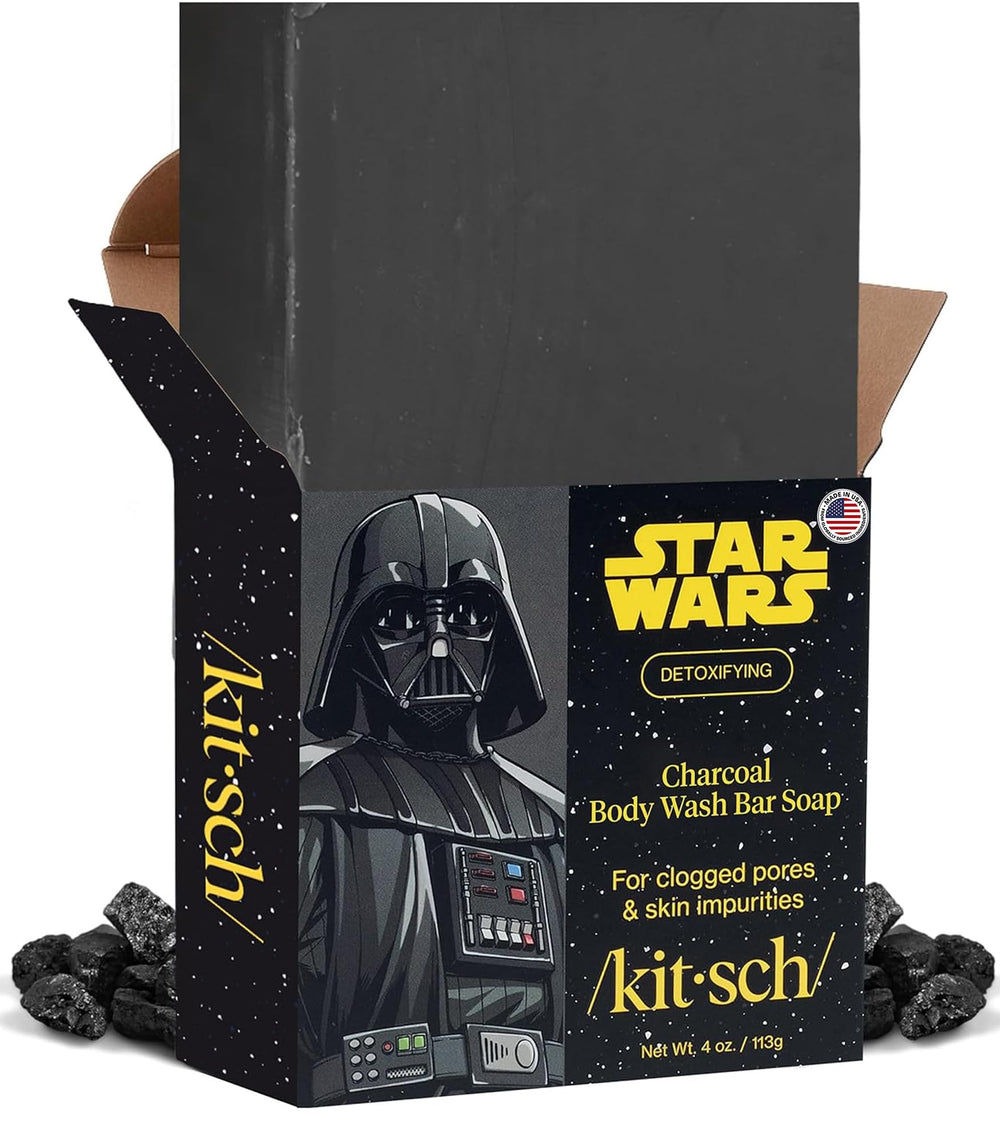 Kitsch Darth front packaging showing collectible soap and eco-friendly benefits