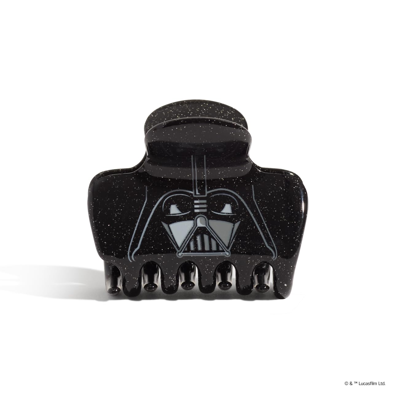 Kitsch Darth Vader close-up of glitter finish highlighting sparkle and smooth texture