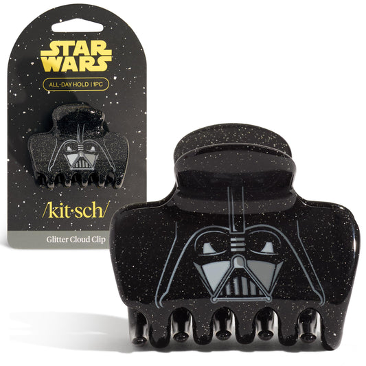 Kitsch Darth Vader front view showing clip design and subtle galaxy flair for style