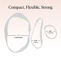 Child wearing a ponytail with Kitsch elastic for gentle styling