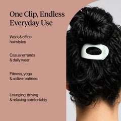 Kitsch clip beside coin showing compact size and travel-friendly benefit