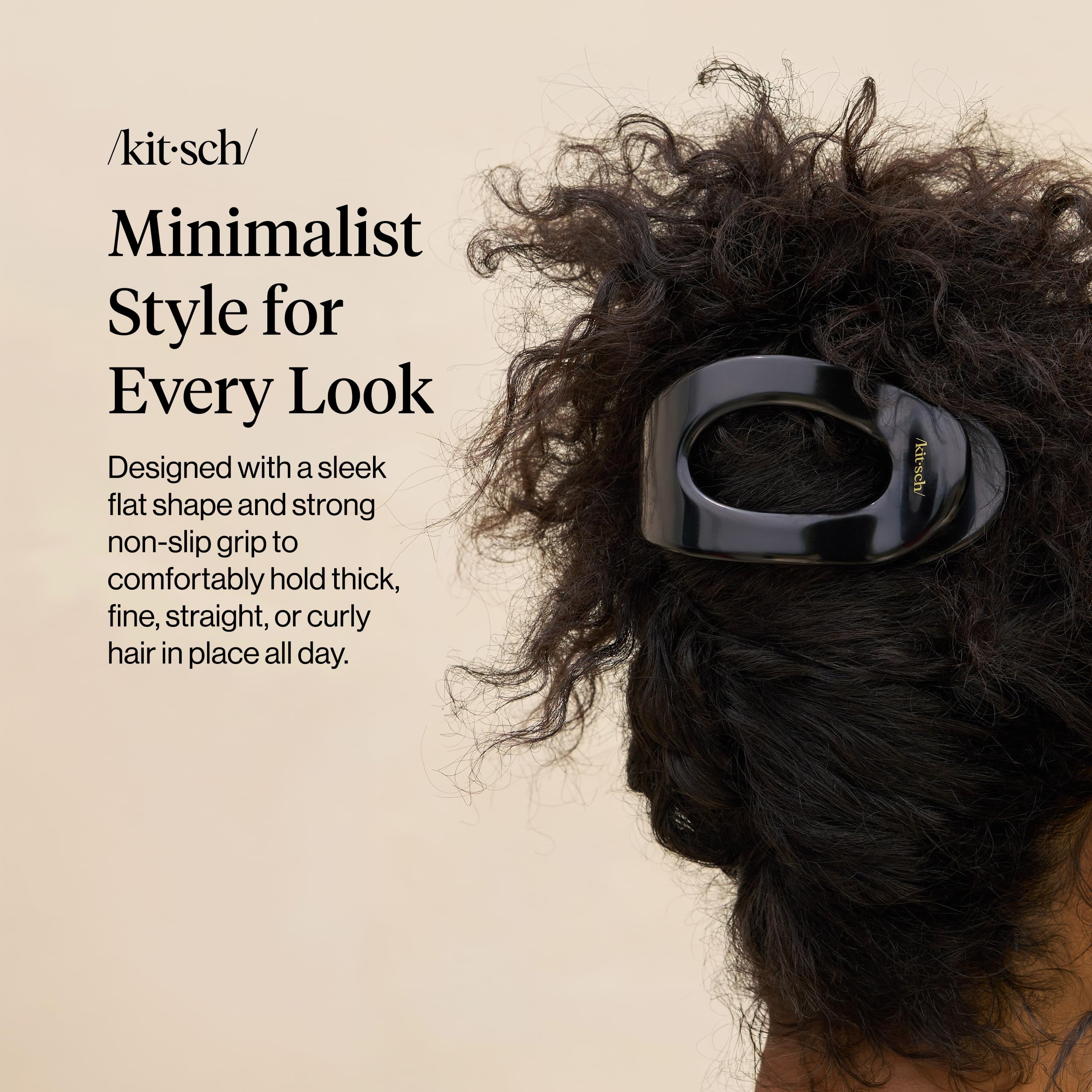 Kitsch side profile of clip demonstrating low-profile fit and comfort