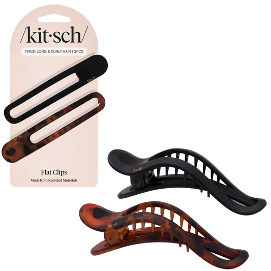 Kitsch flat clip front packaging showing compact two-pack and style benefit